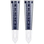 Yexiya 2 Pcs 5 Inch Capacity Rain Gauge Outdoor Easy To Read Acrylic Blue. Fixed Price $21.23.