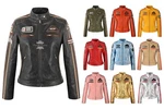 Sizma Ladies Leather Jacket Classic Retro Motorcycle Racer Style Vintage. Fixed Price $243.41.