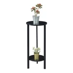 Convenience Concepts Graystone 31-INCH Plant Stand Black Wood Metal Frame. Fixed Price $64.01.