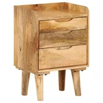 Vidaxl Bedside Cabinet Solid Mango Wood 15.7 X11.8 X23.4. Fixed Price $242.95.