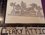 Flower Pots Tropical Leaves Border 1 Die Cut Dry Emboss Creakyattic. Fixed Price $7.77.