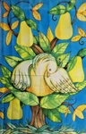 Partridge In Pear Tree Standard Flag By Toland #1159 24"X 36", Christmas. Fixed Price $15.99.