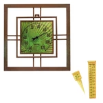 Taylor Indoor/outdoor 14" Decorative Thermometer Bambu And Rain Sprinkler Gauge. Fixed Price $20.99.