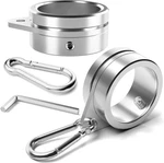 2PCS 1.5 Inch Flag Pole Rings Anti Wrap Spinning Swivels Aluminum Alloy 360 Rot. Fixed Price $21.39.