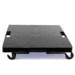 Devault Enterprises Plant Dolly/caddy Black Hdpe Square Handle Caster Wheels. Fixed Price $40.96.