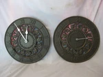 Not Tested *whitehall Products Solid Metal Temperature Gauge & Clock Analog. Fixed Price $61.60.