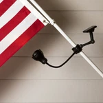 Portfolio Black Plastic Solar Powered Led Flag Pole Light. Fixed Price $24.99.
