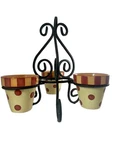 Southern Living At Home Gail Pittman Siena Hand-painted Pots Stand #40881. Fixed Price $40.00.