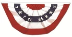 Heath Outdoor American Fan Flag 3 X 6 Foot Pleated Stars & Stripes #25414 Usa. Fixed Price $37.00.
