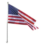 Annin Flagmakers Spinning Flagpole W/3 Ft X 5 Nyl-glo Us Incl White. Fixed Price $124.91.