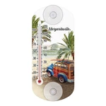 204-1081MV3 Margaritaville 8" Indoor/outdoor Window Thermometer Woody. Fixed Price $7.95.