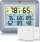 Urageuxy Weather Station Wireless Indoor Outdoor Thermometer With 3 Sensors. Fixed Price $34.58.