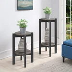 Convenience Concepts Newport Medium Plant Stand Gray Wood Finish. Fixed Price $59.52.