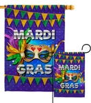 Fat Tuesday Garden Flag Mardi Gras Spring Decorative Gift Yard House Banner. Fixed Price $25.95.