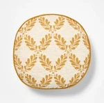 Threshold Studio Mcgee 16 Round Pillow Golden Yellow Cream Leaf Pattern New. Fixed Price $20.00.