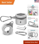 Lightweight 360 Rotating Flag Pole Rings - Perfect For All Seasons, Pack Of 2. Fixed Price $22.99.