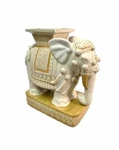 Elephant Garden Stand Heavy Large Ceramic Stool Vintage End Table Oriental Decor. Fixed Price $620.00.