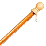 56 Inch Wooden Flagpole With Anti Wrap Tube For House Estate Flags. Fixed Price $27.89.
