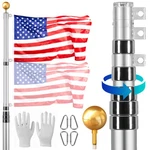 Vevor 30FT Telescopic Kit Heavy Duty Aluminum American Silver. Fixed Price $86.99.