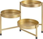 Kate & Laurel Finn Modern Tri-level Plant Stand 7.25 X 10 Gold Indoor. Fixed Price $51.66.