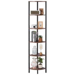 Uimoso 6 Tier Corner Shelf Tall Stand With Led Light Narrow Display Rack. Fixed Price $44.99.
