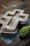 Kalalou Whitewashed Wooden Cross Tray Multicolor 2 Inch Set Of Standard. Fixed Price $48.39.