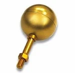 8" Gold Anodized Aluminum Flagpole Ball Ornament Finial Topper Eder. Fixed Price $128.95.