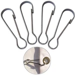 6 Pcs 2 Inches Snap Clip Hooks Stainless Steel Attachment. Fixed Price $12.93.