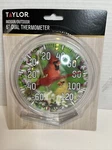 Taylor Bird Design 6 In. Indoor And Outdoor Dial Thermometer. Fixed Price $12.99.