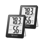Doqaus Humidity Meter, 2 Room Thermometer Indoor, Pack, Black. Fixed Price $21.71.