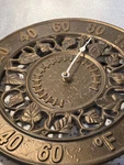 Whitehall Products 1846 Ivy Silhouette Thermometer French Bronze. Fixed Price $65.00.