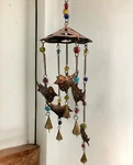 Handmade 5 Birds Hanging Metal Windchime Bells Mobiles Beads Patio Indoor. Fixed Price $27.90.