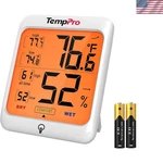 Thermopro TP53: Digital Hygrometer & Thermometer With Backlight - Compact And.... Fixed Price $25.99.