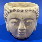 Buddha Head Cement Planter Pot For Plants Flowers Succulants 4" Small Home Decor. Fixed Price $21.47.