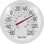 Taylor Big & Bold Indoor Outdoor Dial Thermometer, Decor For Patio - White Bezel. Fixed Price $19.19.
