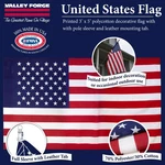 Valley Forge 99000-1 Polycotton Multicolored Sewn American Flag 29 H X 50 In.. Fixed Price $14.37.