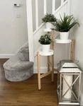 Ikea Satsumas Plant Stand Indoor, Bamboo/white, 30 " - New. Fixed Price $136.00.