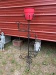 Vintage Wrought Iron Staircase 6 Tier Hi Plant Stand Garden Display. Fixed Price $399.99.