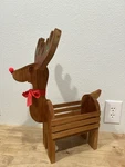 Vintage Creative Designs Wooden Christmas Reindeer Planter Basket 20 1980. Fixed Price $48.99.