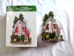 John Deere Ceramic Barn Scene Thermometer & Rain Gauge Tabletop Decor New. Fixed Price $9.00.