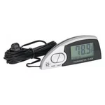 Bell 37035-8 In/out Thermometer/clock, Lighted, Silver. Fixed Price $21.19.