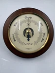 Bey-berk Brass And Cherrywood Barometer WS072. Fixed Price $52.00.