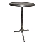 Benjara 41" Plant Stand Table-round Top-turned Base-modern Silver Aluminium. Fixed Price $436.15.