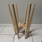 Vintage Retro Decor Wood Indoor Plant Stand Holder Reversible Mcm Hand Made. Fixed Price $89.99.