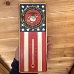 Spoontiques Vtg United States Marines Thermometer Ceramic Red White & Blue Rare. Fixed Price $11.88.