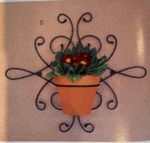 Southern Living Home Natchez Courtyard Plaque With Plant Holder Rare Htf. Fixed Price $29.95.