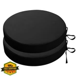 Sk Studio 16" Round Patio Chair Cushions Set 2, Waterproof Black. Fixed Price $47.39.
