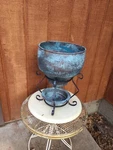 Vintage Cream Separator Repurposed Parts Plant Holder/ Stand Metal Ware. Fixed Price $87.20.