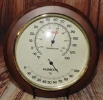 Vintage Timex 8" Thermometer & Humidity Gauge Hygrometer. Fixed Price $69.95.