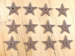 12 Cast Iron Stars Washer Texas Lone Ranch 3" Primitive Rustic Craft Decor. Fixed Price $33.99.